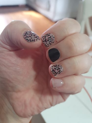 Customer photo review of Cheetah GIrl | Super Jellies DIY Hard Semi Cured Gel Nail Wraps
