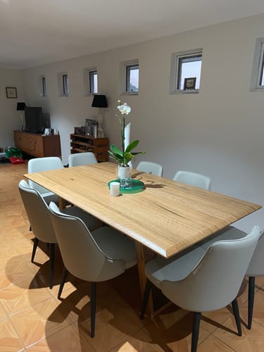 Customer photo review of Dani 200cm Marri Dining Table in Natural