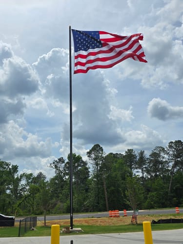 Customer photo review of Heavy Duty American Flag - Outdoor Nylon - Made In USA