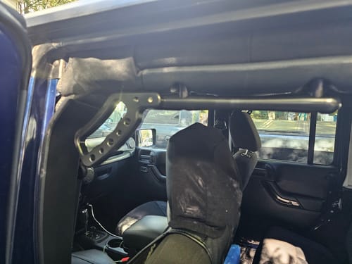 Customer photo review of JK & JKU Rear Loop Grab Handles