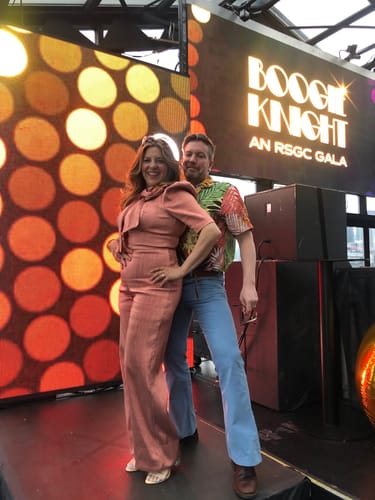 Customer photo review of Duke Jumpsuit by Black Halo - RENTAL