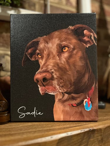 Customer photo review of Pet Art Canvas Wrap