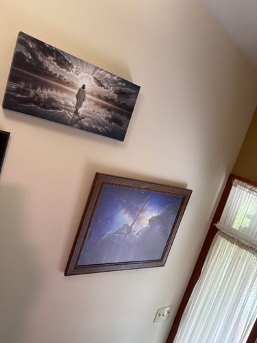 Customer photo review of Walking on Water - Faith Wall Art III