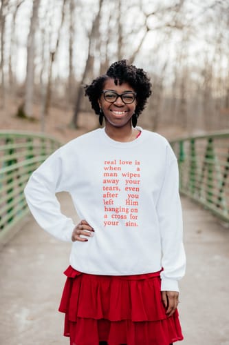 Customer photo review of Sweater: Real love is when