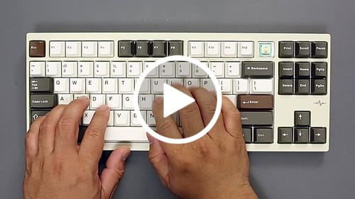 Customer video review of Akko X HMX Cilantro Tactile Switch Factory Lubed (10PCS)