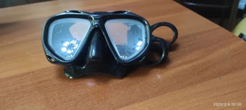 Customer photo review of Aleefa Women's Google Pc Silicone Tempered Glass Hyperopic Swim Mask 62026