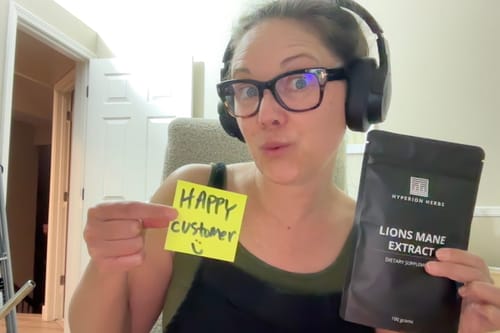 Customer photo review of Lion's Mane Extract