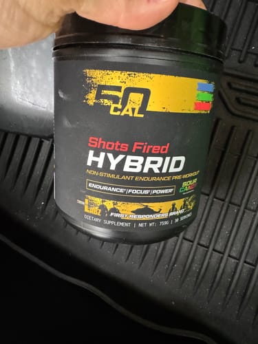 Customer photo review of Shots Fired® Hybrid - Stimulant Free PreWorkout