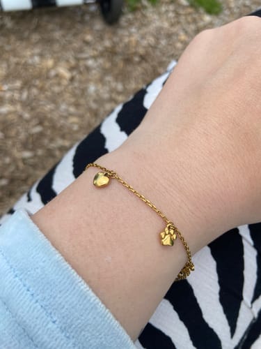 Customer photo review of Herz & Pfote Armband (Edelstahl)