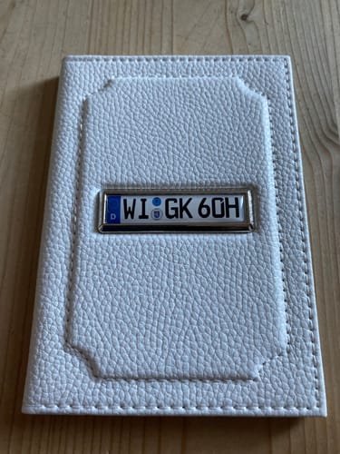 Customer photo review of Fahrzeugschein Hülle mit Deutschland Kennzeichen
