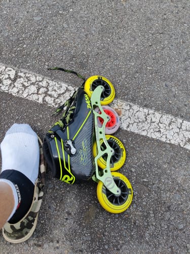 Customer photo review of Elemental Inline Skate Wheel