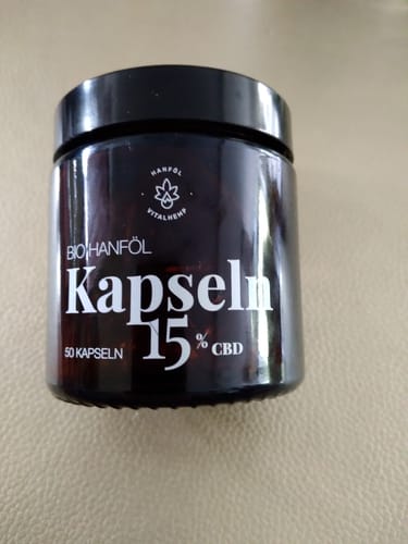 Customer photo review of CBD Kapseln 15% mit Bio-Hanföl