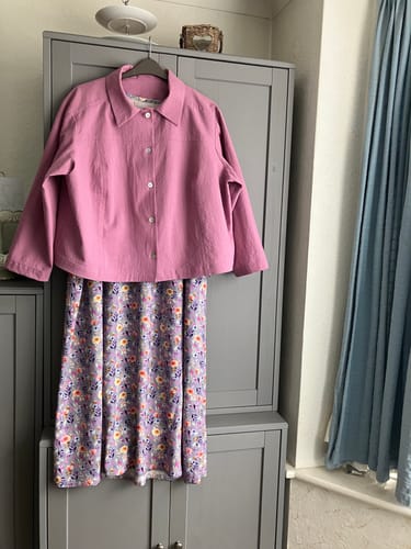 Customer photo review of Linen Feel 100% Cotton Fabric