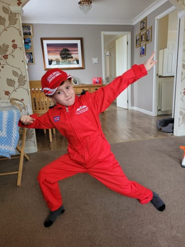Customer photo review of Red Arrows Baseball Cap - Kids