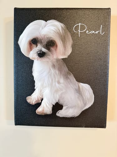 Customer photo review of Pet Art Canvas Wrap