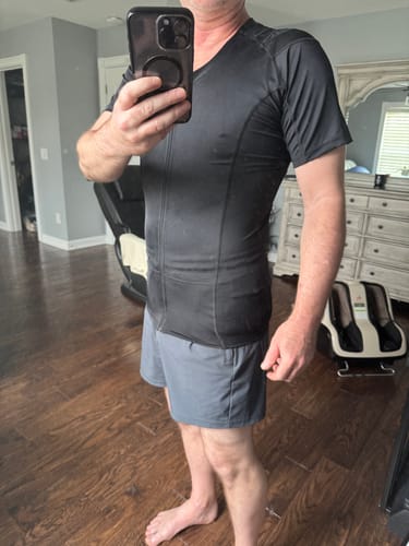 Customer photo review of Posture Shirt For Men - Pullover