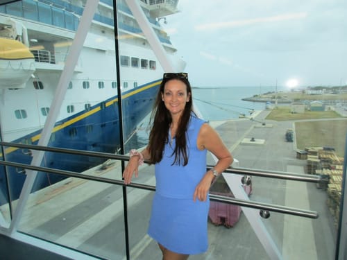 Customer photo review of SSYS Kylie Lattice Sleeveless Top Skort Set In Cornflower Blue