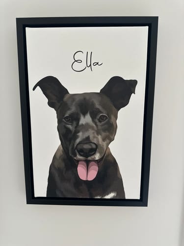 Customer photo review of Pet Art Canvas Wrap