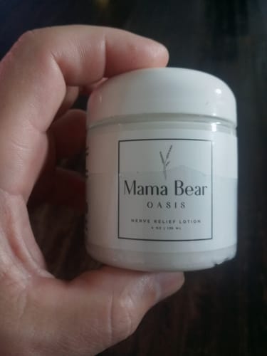 Customer photo review of Mama Bear Nerve Relief Lotion