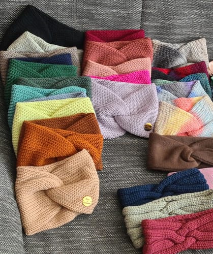 Customer photo review of EMMA - Stirnband aus Merinowolle | Pink