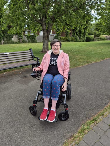 Customer photo review of MobilityPlus+ Ultra-Light RangerXL Folding Electric Wheelchair