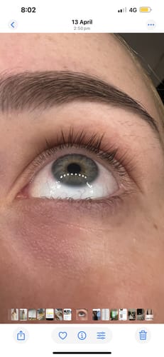 Customer photo review of LASH SERUM