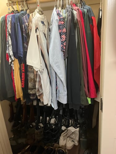 Customer photo review of 6 Rifle Wall Rack