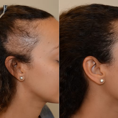 Customer photo review of Liquid Gold (Hair Growth Oil)