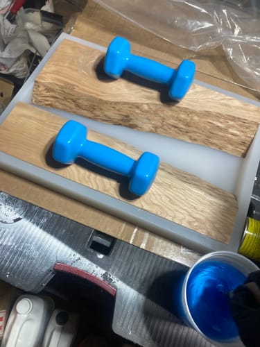 Customer photo review of 18x12x1.5" Silicone Mold For Epoxy Resin - Charcuterie Board Mold