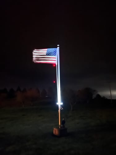 Customer photo review of Ultra Heavy Duty American Flag - 2-ply Polyester - Made In USA