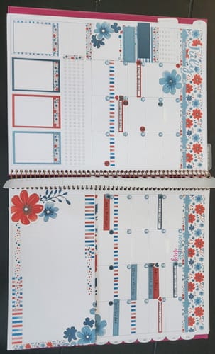 Customer photo review of Portrait Week + Month Planner, 2025-2026 | Cranberry Tarte
