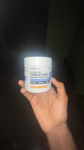 Customer photo review of Wellcore - Pure Micronised Creatine Monohydrate (122g, 33 Servings) Tropical Tango