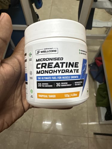 Customer photo review of Wellcore - Pure Micronised Creatine Monohydrate (122g, 33 Servings) Tropical Tango