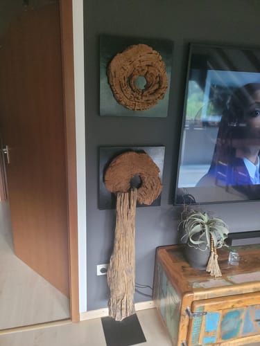 Customer photo review of Holz Wand Deko GENTA 40 cm x 40 cm