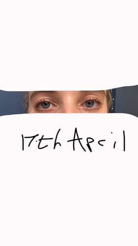 Customer photo review of Lash Growth Serum