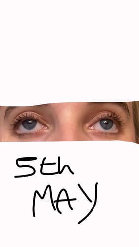 Customer photo review of Lash Growth Serum