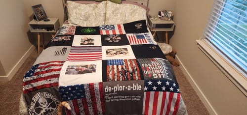 Customer photo review of Premium T Shirt Quilt