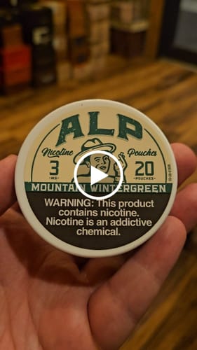 Customer video review of Mountain Wintergreen Nicotine Pouches
