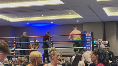 Customer photo review of The Battleison Boxing Shorts