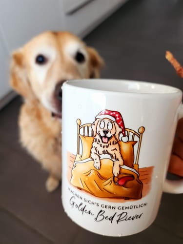 Customer photo review of Tasse "Golden Bed Riever"