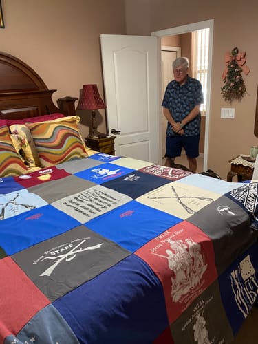 Customer photo review of Premium T Shirt Quilt