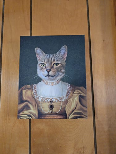 Customer photo review of The Golden Girl - Custom Pet Canvas