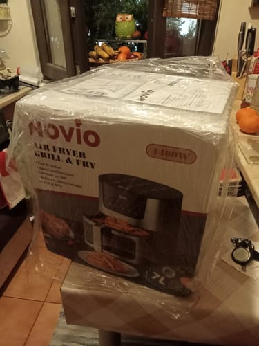 Customer photo review of Air Fryer Novio Grill & Fry