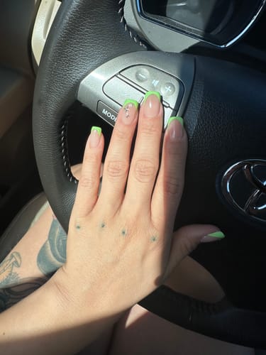 Customer photo review of XCOATTIPS® French - Short Square Brighter Pastel Tips