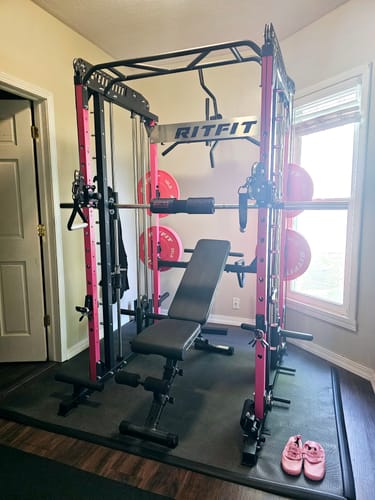 Customer photo review of RitFit M1 PRO Multi-Functional Smith Machine with Cable Crossover System and Squat Rack for Home Gym