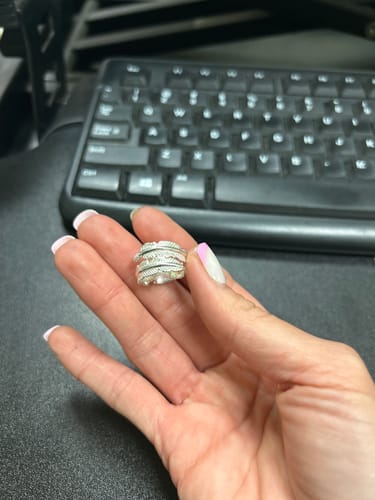 Customer photo review of Feather From An Angel Ring