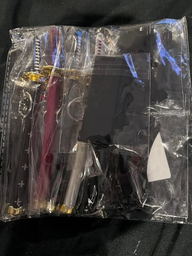Customer photo review of Mini Katana Keychain