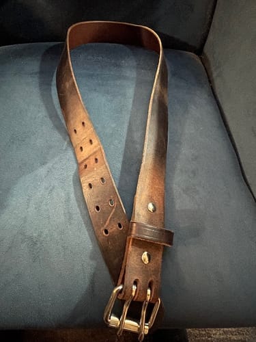 Customer photo review of The Legend Double Prong Retro Style Jean Belt - 1.5" Width