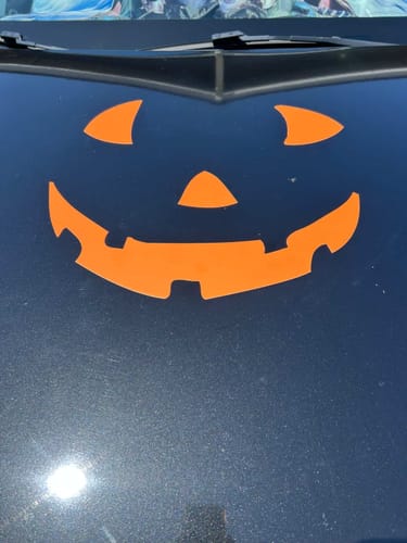 Customer photo review of Jack-O-Lantern Face Magnet Kit