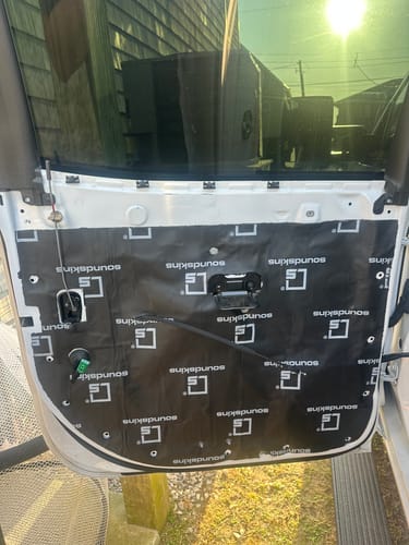 Customer photo review of SoundSkins | 2014-2019 GMC Sierra HD 4 Door Sound Deadening Vehicle Specific Kit | SSK-SRHD4DR | 3 Layers (Acoustic Foam, Foil, Rubber Butyl), 30 sq ft